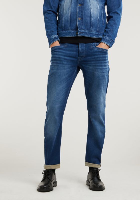 Zonnebrand zonne Destructief PME Legend CURTIS MID BLUE WASH Jeans - Sale-jeans outlet