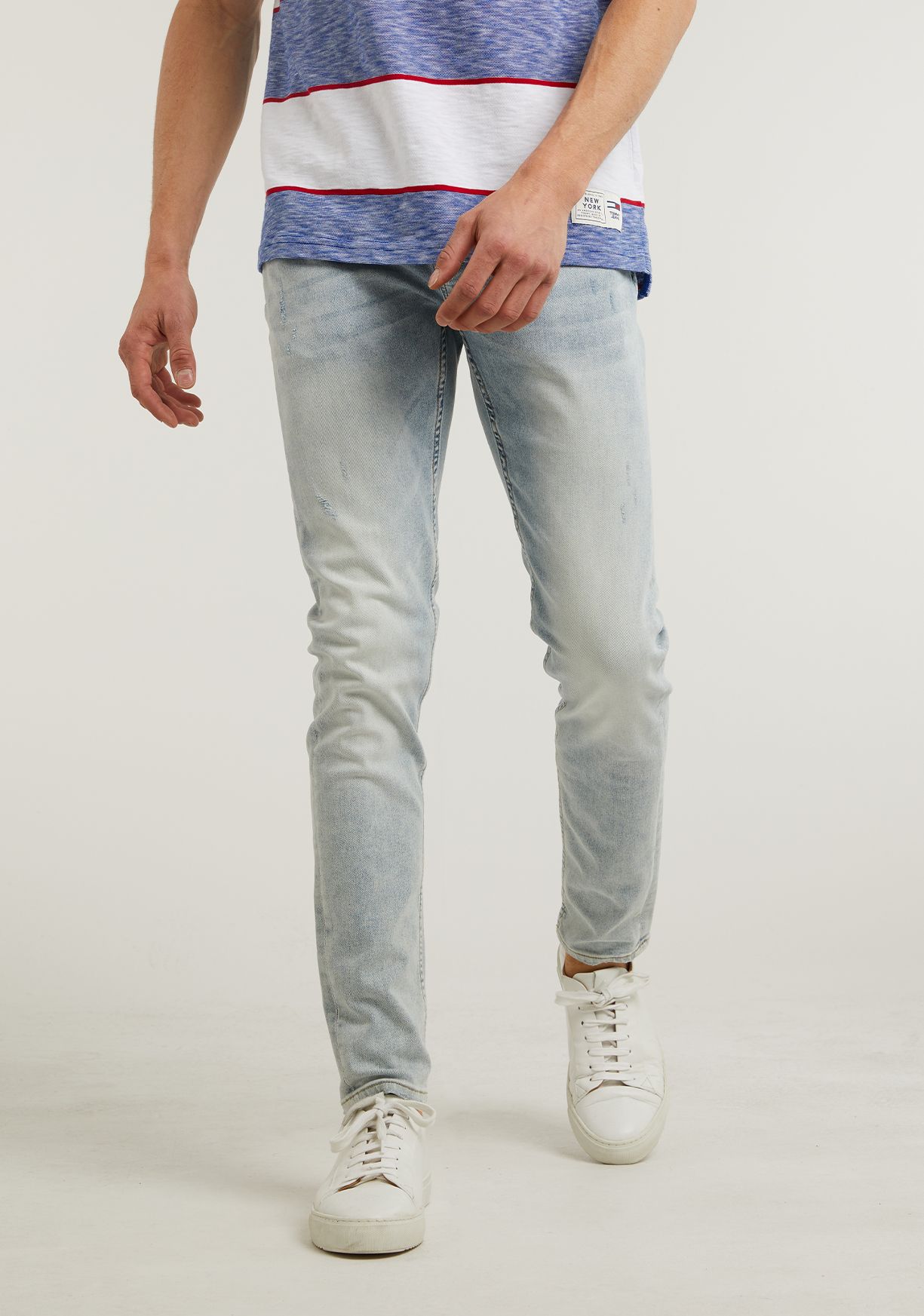 Cast iron Riser Slim bright wash Jeans - Score