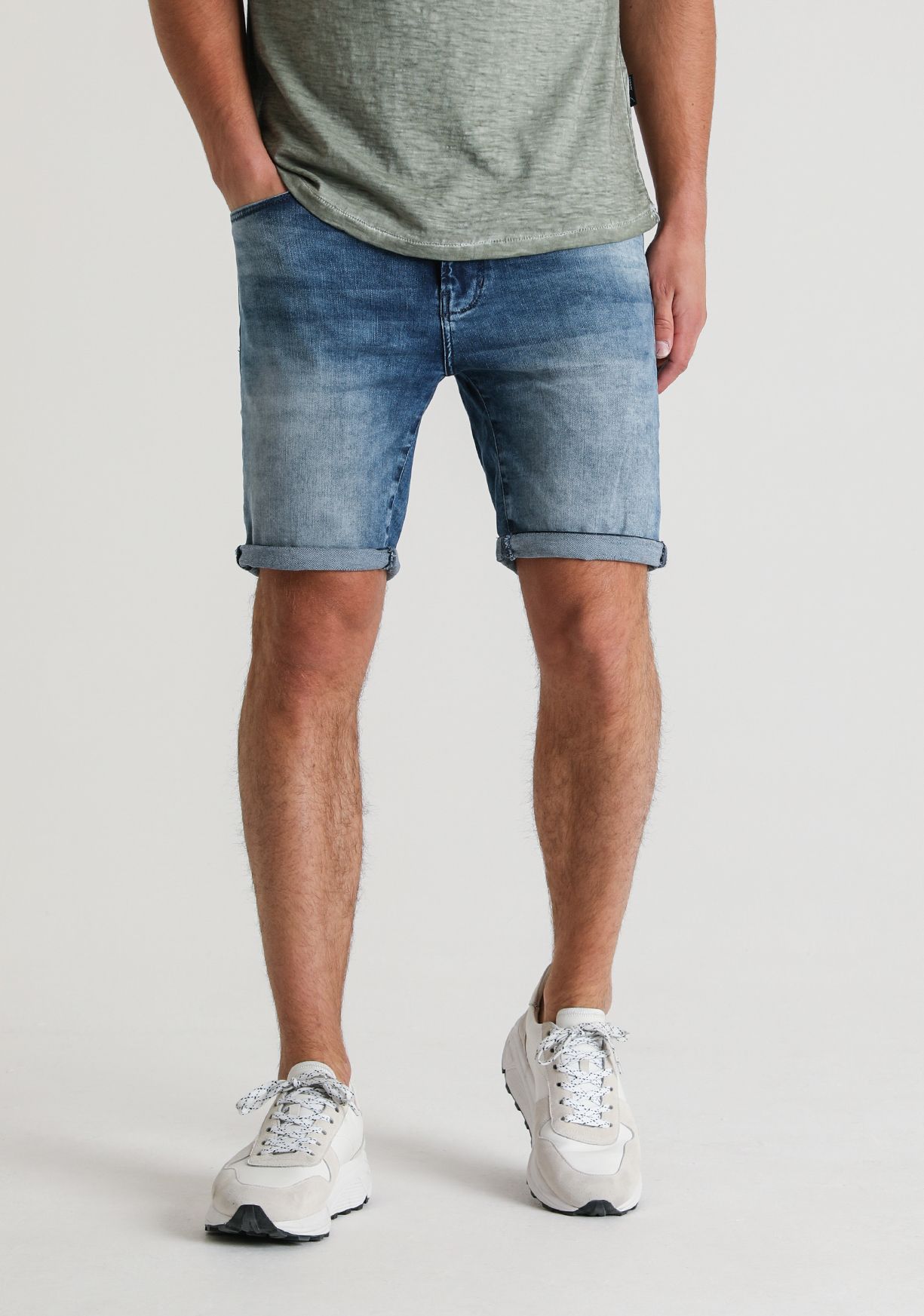 Denim Shorts Heren Slim Fit | NIEUW | - Style Italy