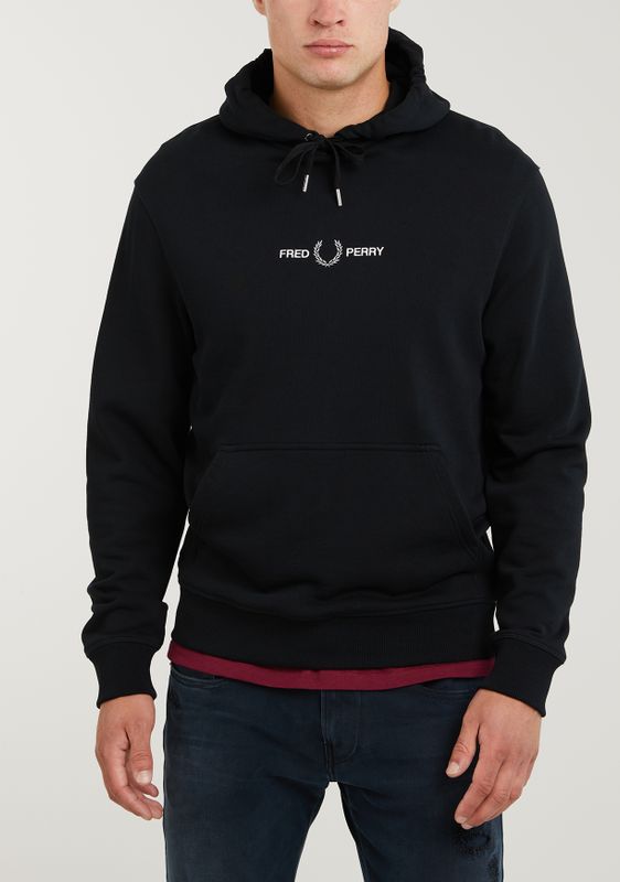 fred perry graphic hooded sweat