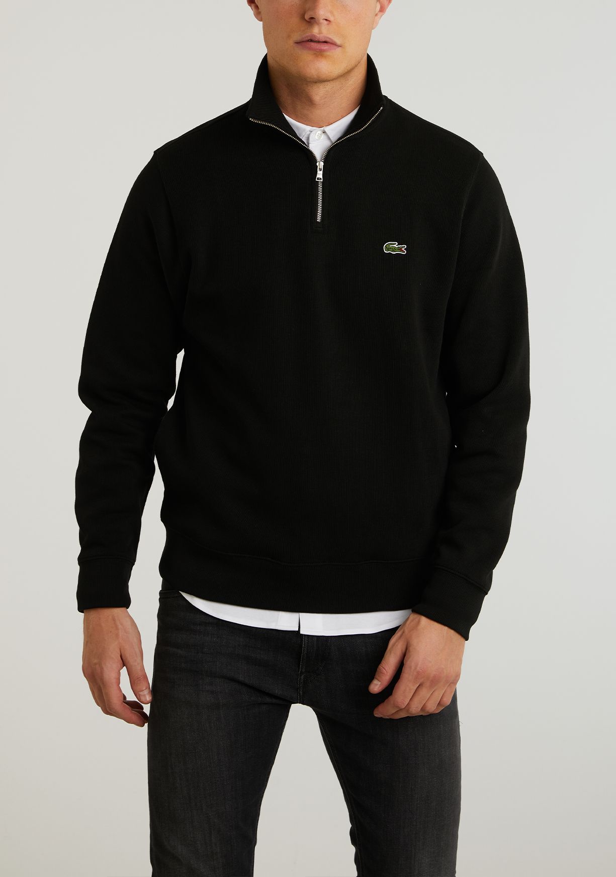 lacoste quarter zip