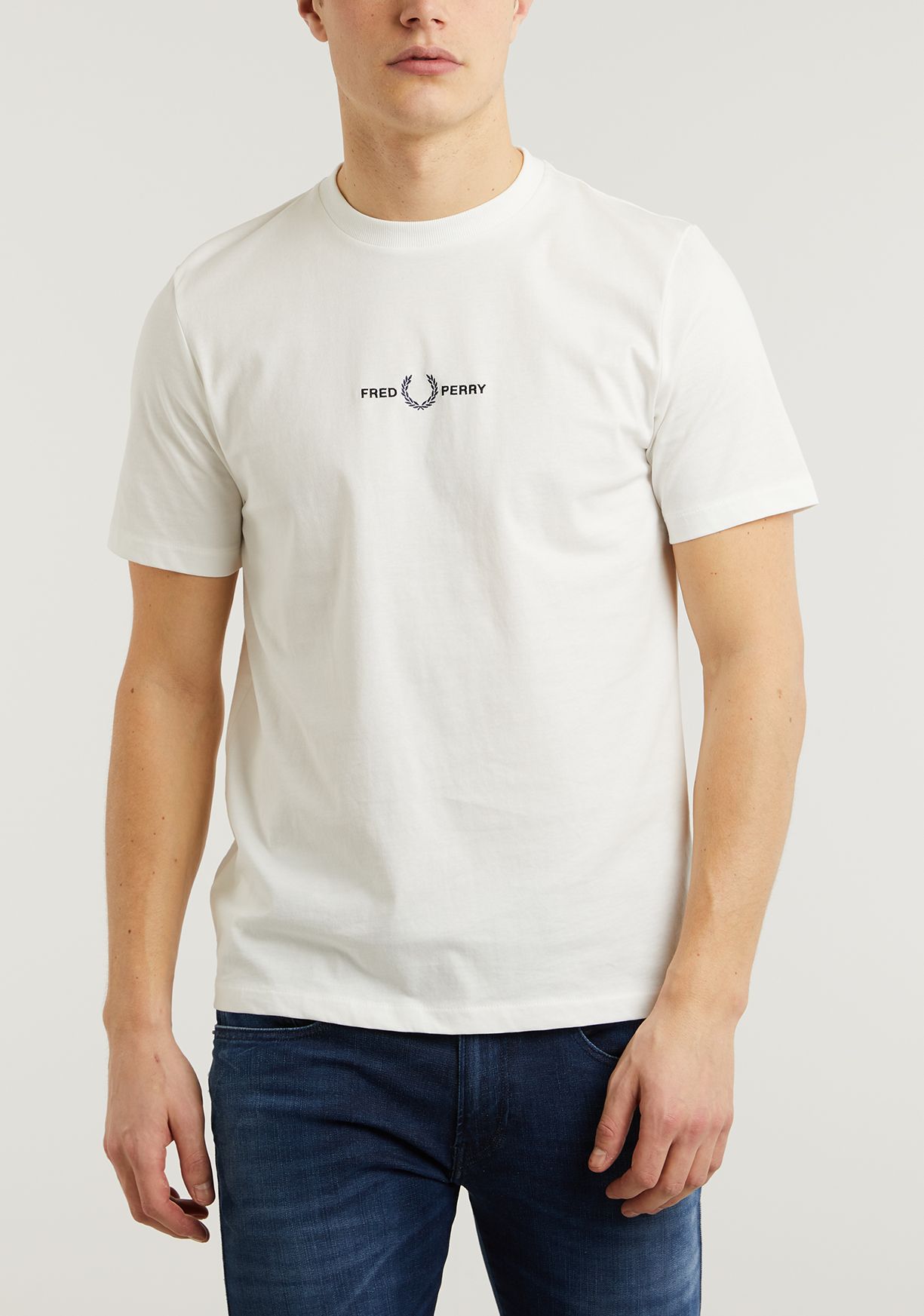 fred perry embroidered t shirt