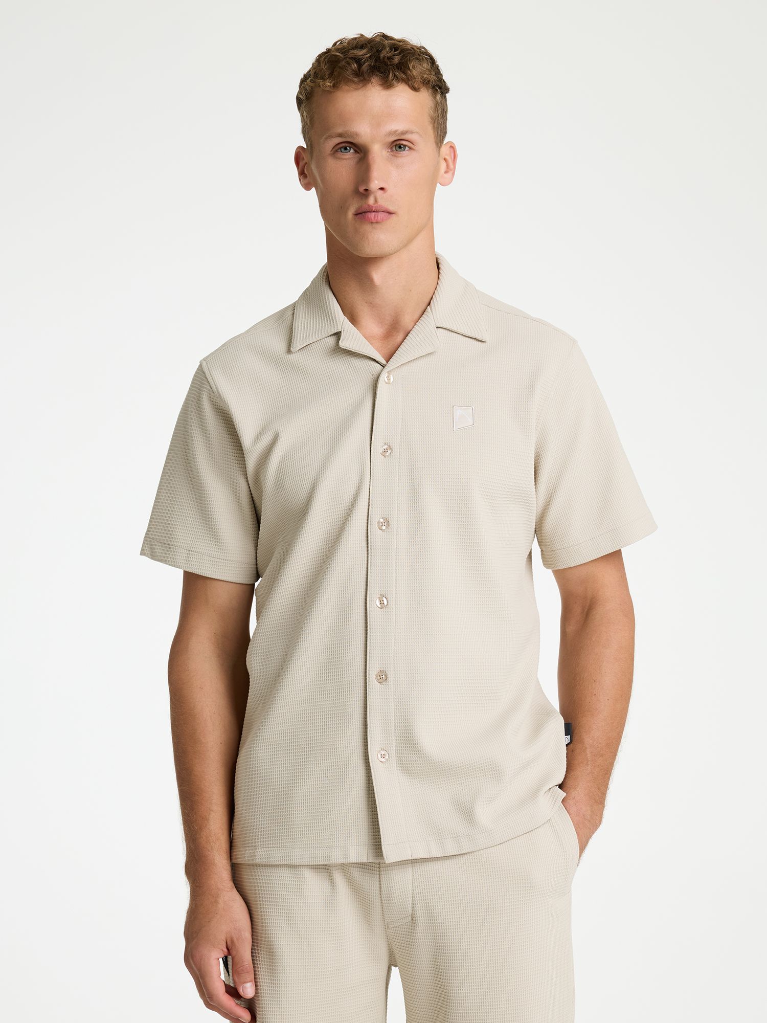 CHASIN' Shirts korte mouw Doby Structure