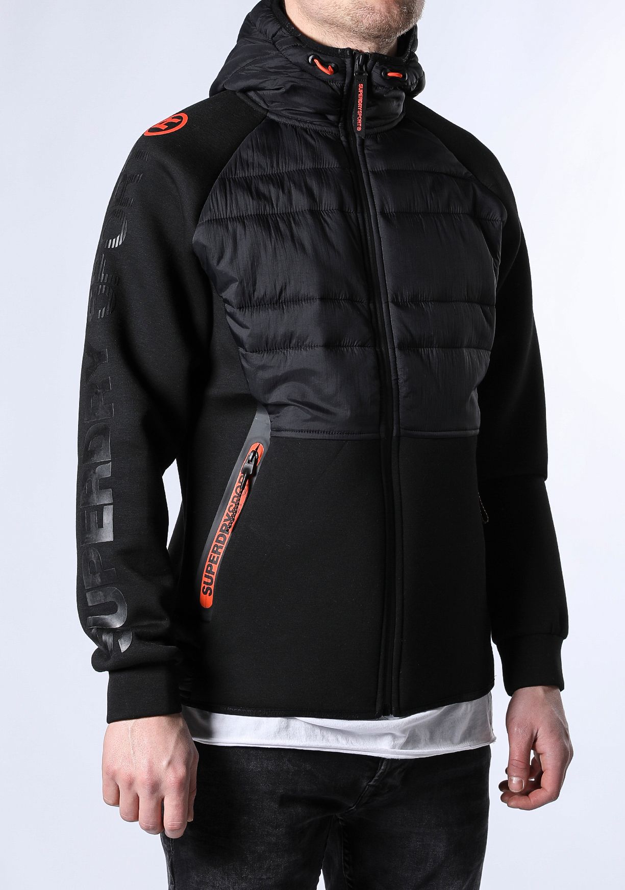 superdry gym tech hybrid jacket