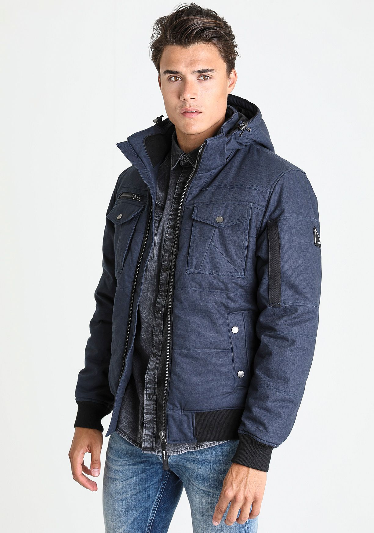 navy canvas jacket