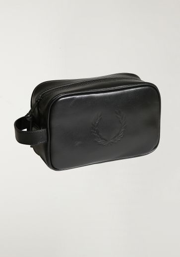 Fred Perry Leather Wash Bag