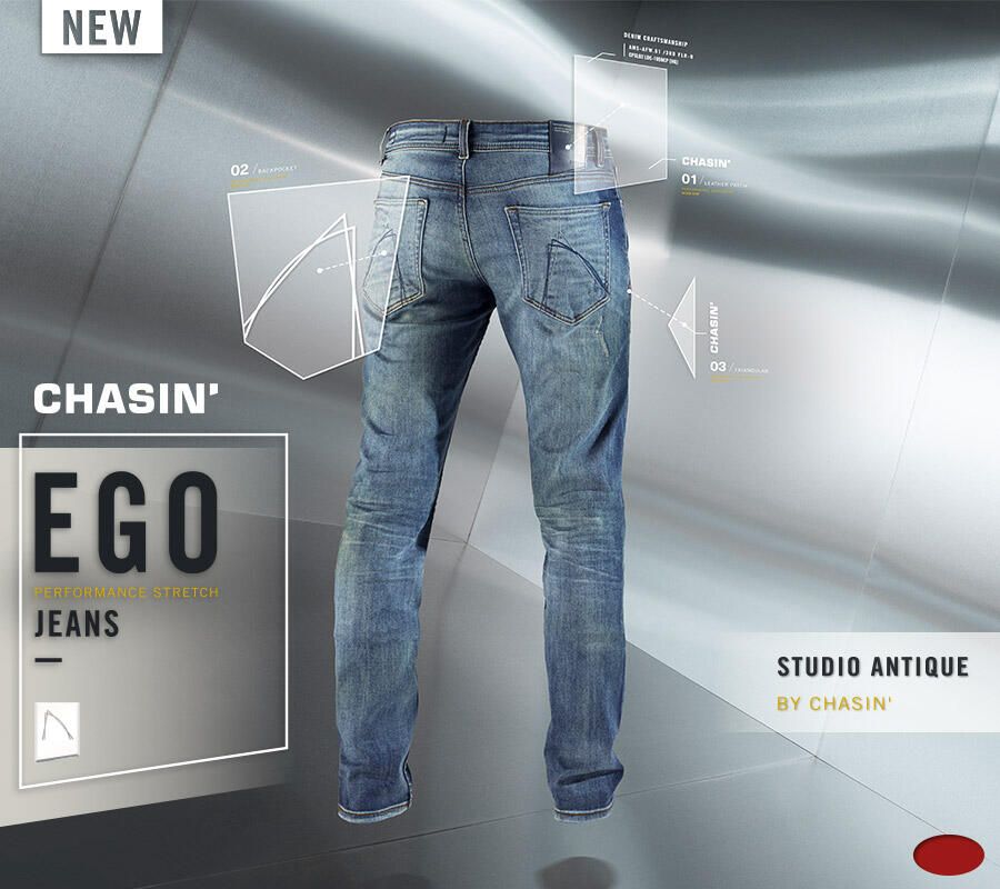 Chasin' Heren jeans Ego Boger 1111400058 Kopen bij Voorwinden.nl